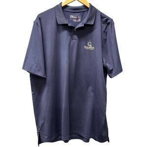 RLX Polo Shirt Mens XL Blue QUAIL HOLLOW CHAMPIONSHIP Golf Performance
